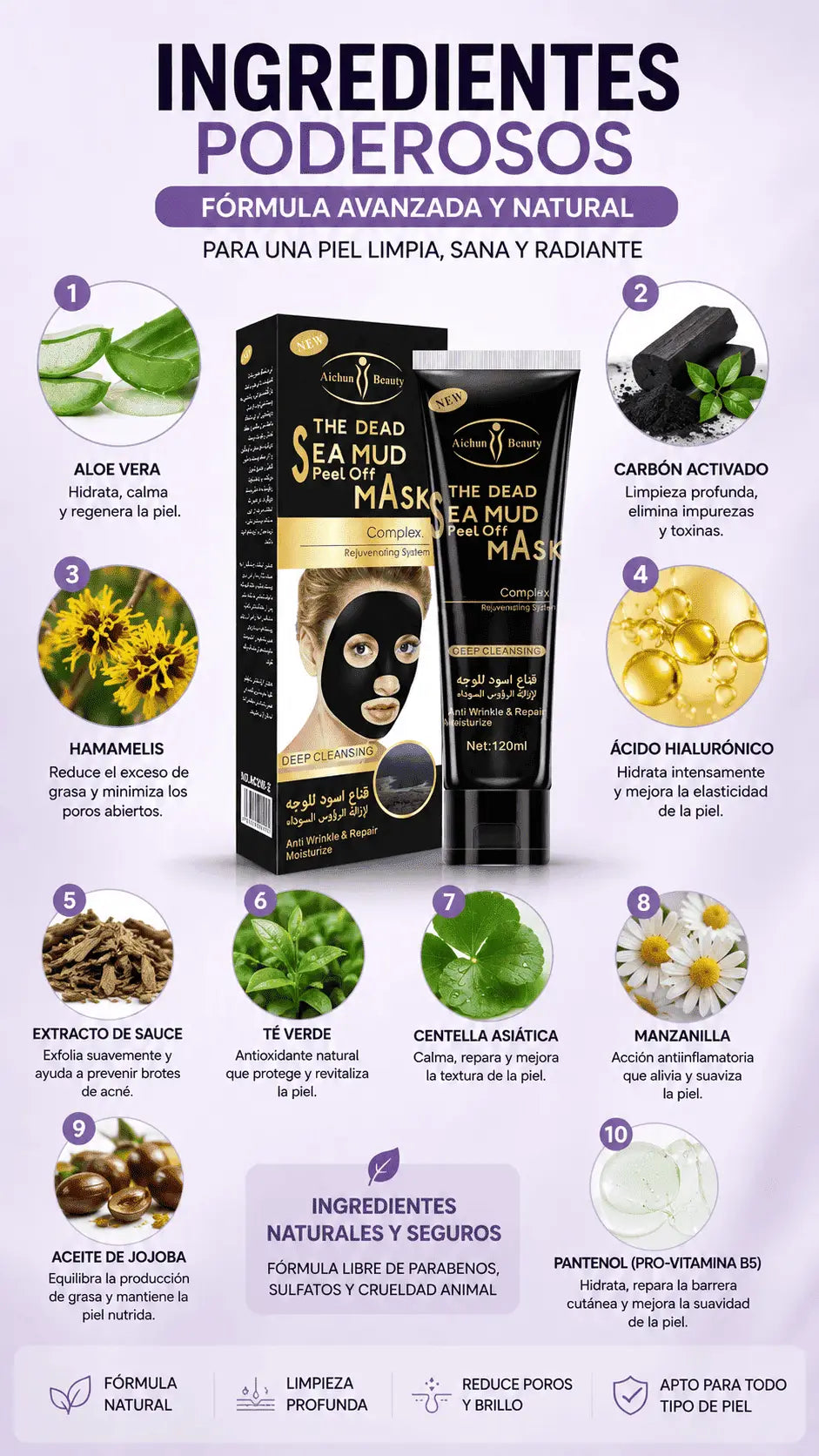 Mascarilla Gold Black Puntos Negros - ULTIMAS 7 UNIDADES
