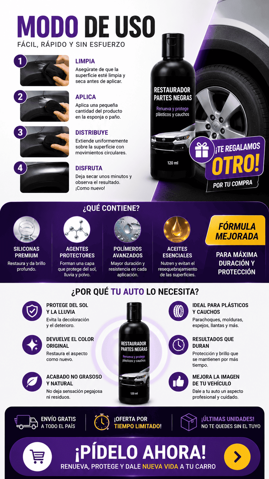 Restaurador Partes Negras - UltraBlack Pro™