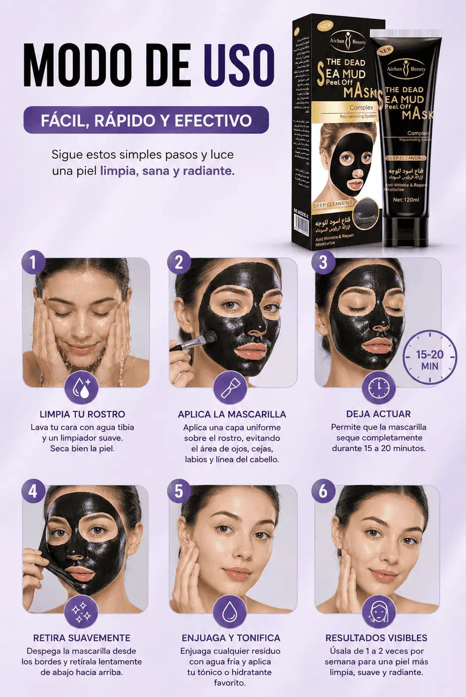 Mascarilla Gold Black Puntos Negros - ULTIMAS 7 UNIDADES